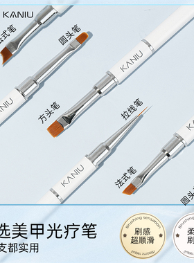 双头美甲笔刷2026年新款高定多功能拉线光疗笔美甲店专用工具刷子