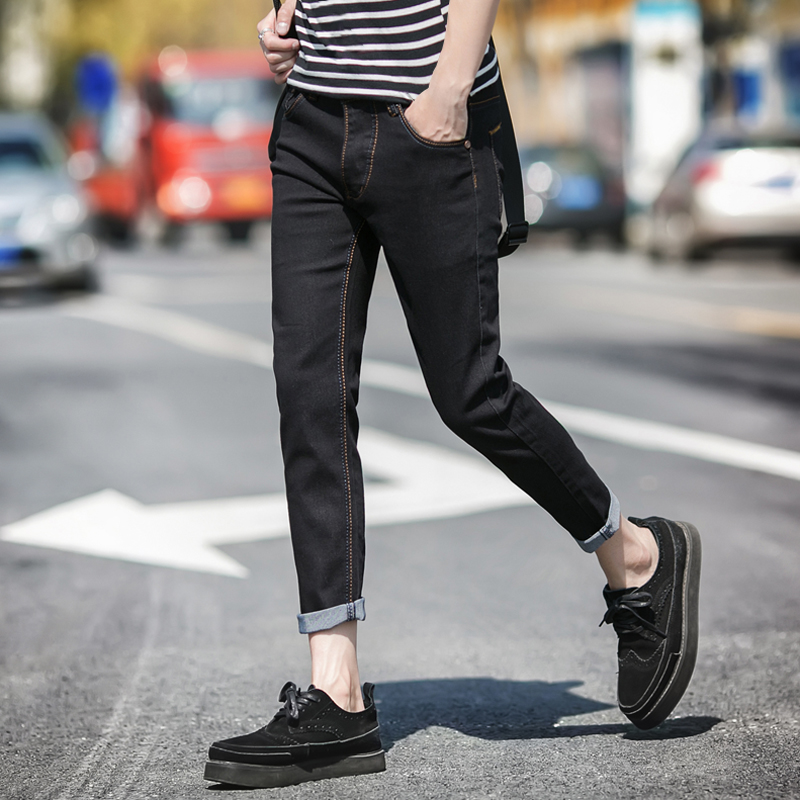 Jeans pour jeunesse pieds Slim 100% Polyester pour printemps - Ref 1465526 Image 4