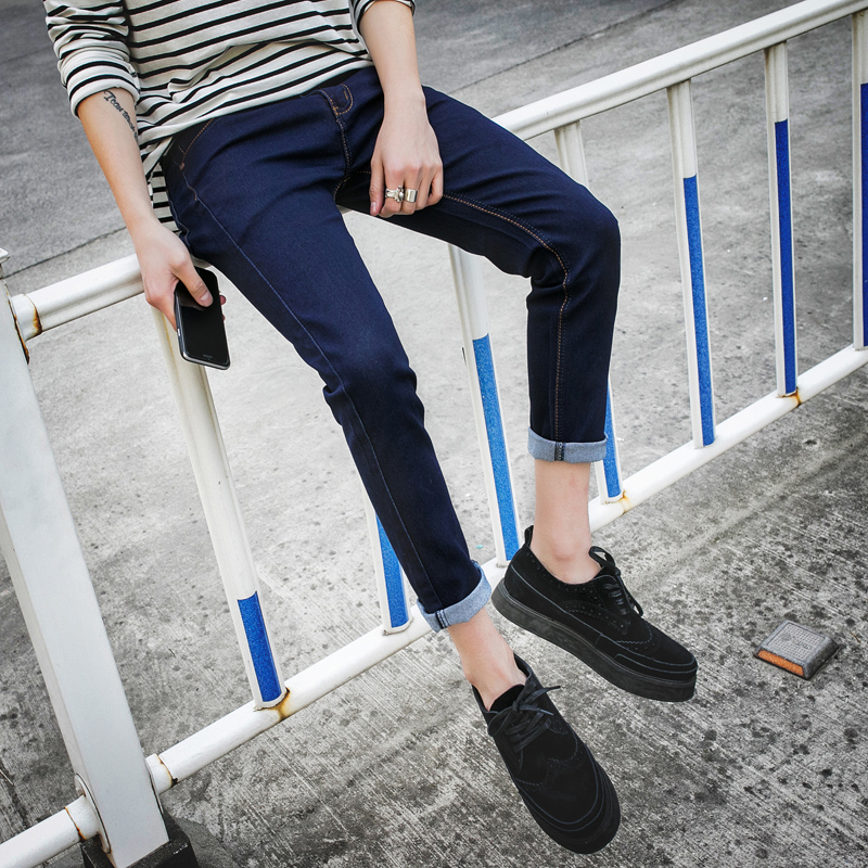 Jeans pour jeunesse pieds Slim 100% Polyester pour printemps - Ref 1465526 Image 1