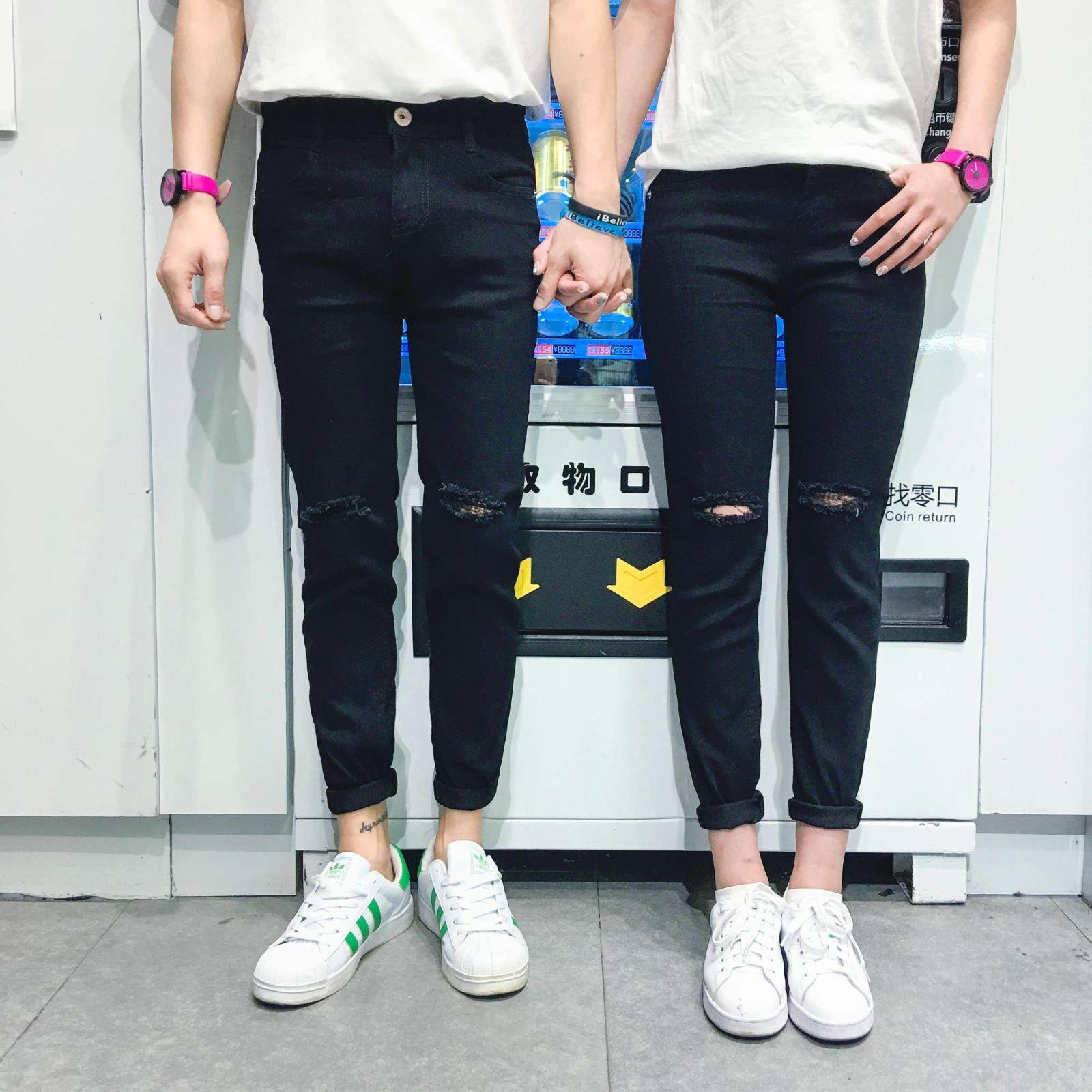 Jeans pour adolescent pieds Slim pour été - Ref 1466045 Image 1