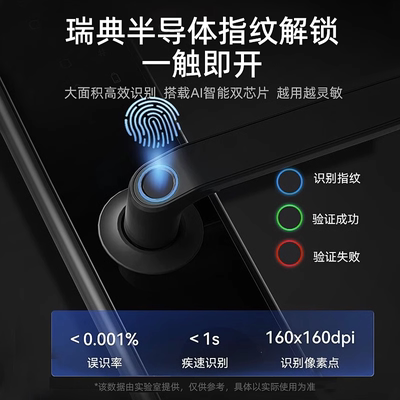 热销爆款木门指纹锁防盗门锁家用卧室电子锁办公室密码锁十大品牌