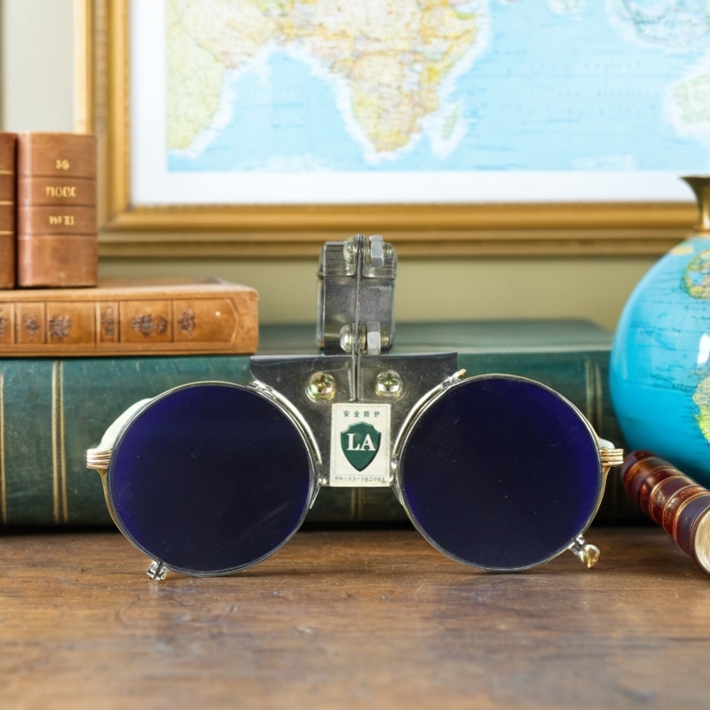 以勒牌卡口炼钢镜固定安全帽专用镜焊接防护炼钢看火专用镜1938