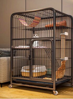 猫笼子家用室内超大自由空间猫别墅厕所一体猫城堡猫笼猫咪爬架屋