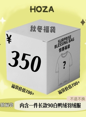 350惊喜福袋！内含一款随机长款90白鸭绒羽绒服！不退换