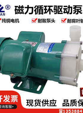 KEYUAN小型磁力泵PVDF塑料耐腐蚀医疗化工用排污抽水泵MP-100RM