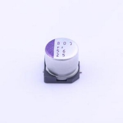 25SVPF56M 固态电容 56uF ±20% 25V SMD,D6.3xL5.9mm