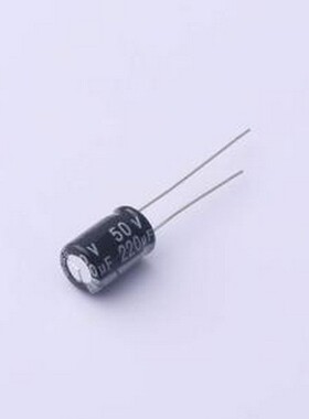 01EC3470 直插铝电解电容 220uF ±20% 50V 插件,D8xL12mm