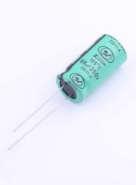 ECA2EM680K25OTGVZC 直插铝电解电容 68uF ±20% 250V 插件,D13xL