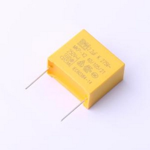 1X2H522K275-43 安规电容 等级:X2 2.2uF ±10% 275V 插件,P=22.5