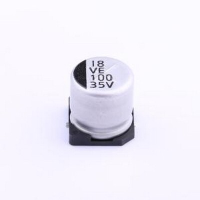 VE-101M1VTR-1010 贴片型铝电解电容 100uF ±20% 35V 停产 SMD,D