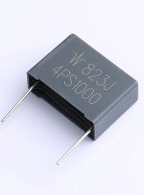 4PS823J3A9AA915MA1 聚丙烯膜电容(CBB) 82nF ±5% 1kV 插件,P=22
