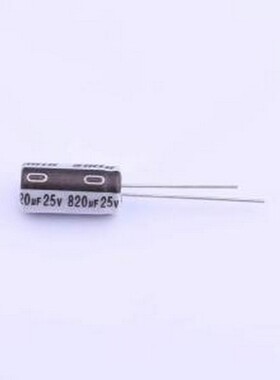 NPXD21E821MF 固态电容 820uF ±20% 25V 插件,D8xL16mm