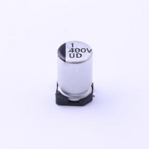 UD2G1R0M0610 贴片型铝电解电容 1uF ±20% 400V SMD,D6.3xL10.2m