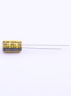 ECRF06093R3M401P00 直插铝电解电容 3.3uF ±20% 400V 插件,D6.3