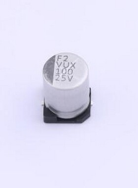 VUX101M1ETR-0810 贴片型铝电解电容 100uF ±20% 25V SMD,D8xL10