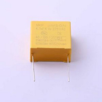 MKP475K275A02 安规电容 4.7uF ±10% 275V 等级:X2 插件,P=27.5m