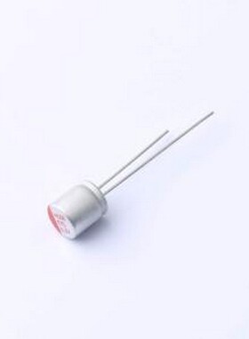 HS0J477M0607PC 固态电容 470uF ±20% 6.3V 插件,D6.3xL7mm