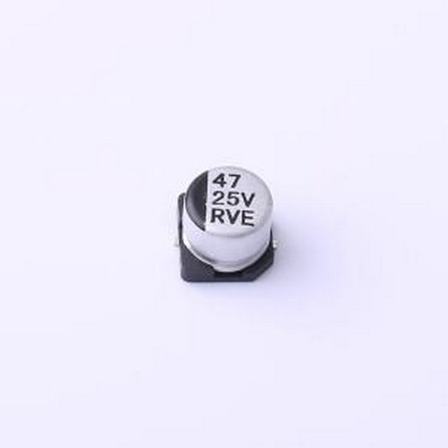 RVE47UF25V67RV0069贴片型铝电解电容 47uF±20% 25V SMD,D6.3x