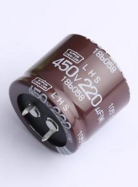 ELHS451VSN221MR25S 牛角型电解电容 220uF ±20% 450V 插件,D30x