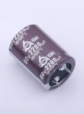 KMH80V2200M25.4*35 V 牛角型电解电容 2200uF ±20% 80V 插件,D2