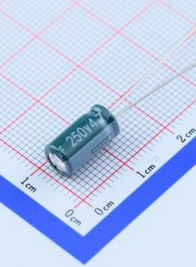 EGD2EM4R7E12OT 直插铝电解电容 4.7uF ±20% 250V 插件,D6.3xL12