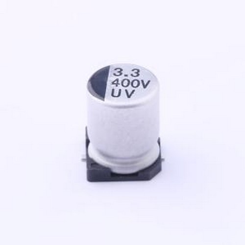 UV2G3R3M0810 贴片型铝电解电容 3.3uF ±20% 400V SMD,D8xL10.2m