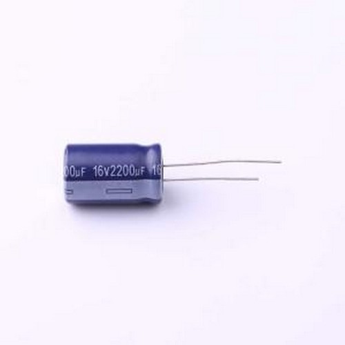 ERR1CM222W20OT 直插铝电解电容 2200uF ±20% 16V 插件,D12.5xL2