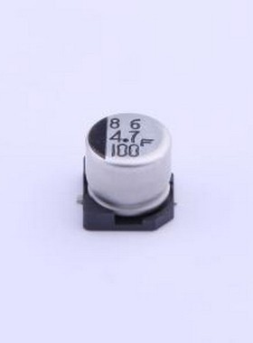 100CE4R7FS 贴片型铝电解电容 4.7uF ±20% 100V SMD,D6.3xL6mm