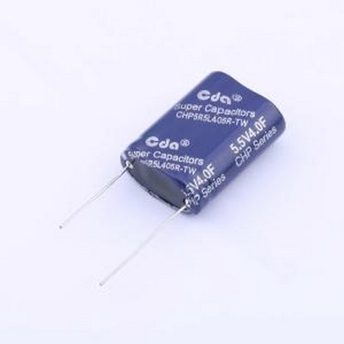 CHP5R5L405R-TW 5.5V4F 超级电容器 4F 0%~+100% 5.5V 插件,P=15.
