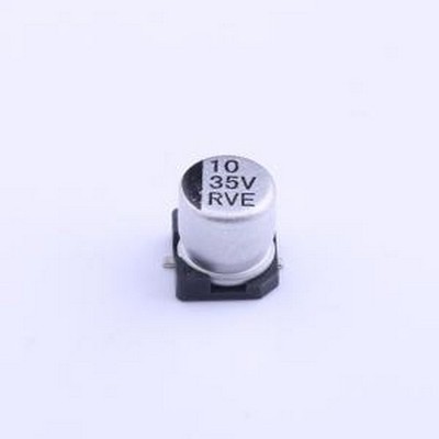RVE1V100M0505 贴片型铝电解电容 10uF ±20% 35V SMD,D5xL5.4mm