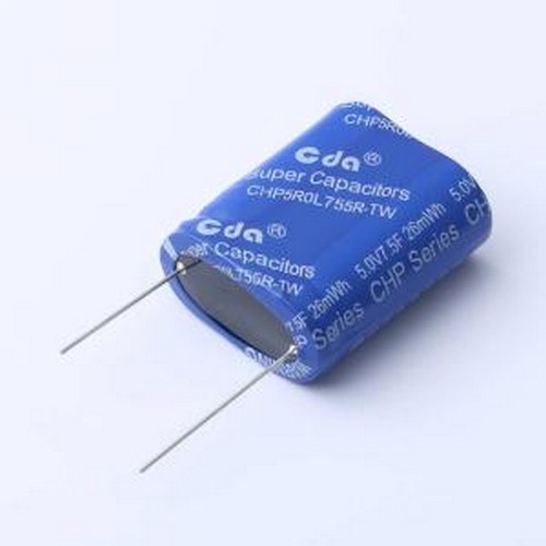CHP-5R0L755R-TW 超级电容器 7.5F 0%~+100% 5V 插件