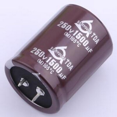 TDA250V1500M35*45 V 牛角型电解电容 1500uF ±20% 250V 插件,D3