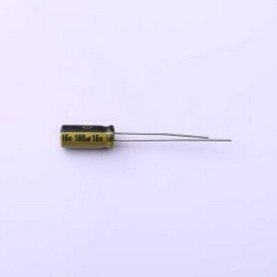 LKMB1101C181MF 直插铝电解电容 180uF ±20% 16V 插件,D5xL11mm