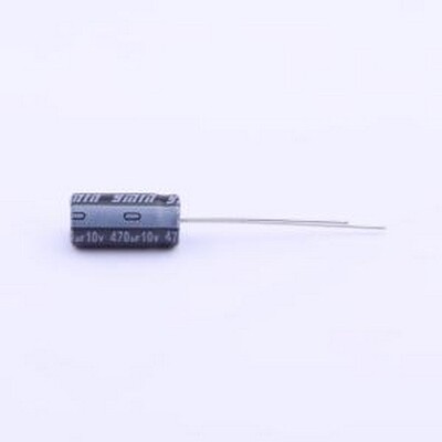 PKCC1201A471MF 直插铝电解电容 470uF ±20% 10V 插件,D6.3xL12m