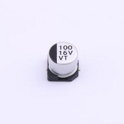 VT1C101M-CRE54 贴片型铝电解电容 100uF ±20% 16V SMD,D6.3xL5.