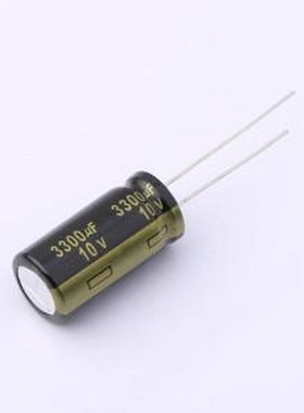 EEU-FM1A332 直插铝电解电容 3300uF ±20% 10V 插件,D12.5xL25mm