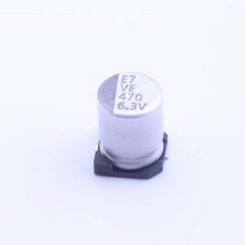 VE-471M0JTR-0810 贴片型铝电解电容 470uF ±20% 6.3V SMD,D8xL1