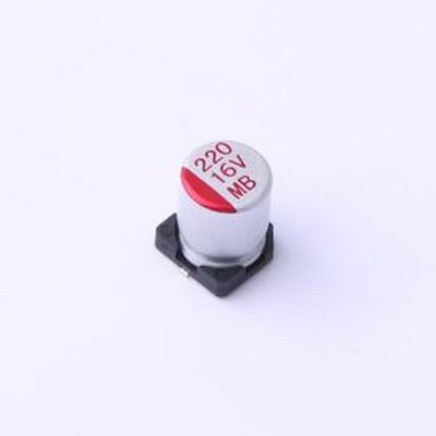 EPMB1C221M6377TR 固态电容 220uF ±20% 16V SMD,6.3x7.7mm