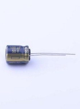EEUFC1H101 直插铝电解电容 100uF ±20% 50V 插件,D10xL12.5mm