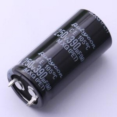 250MXG390MEFCSN20X40 牛角型电解电容 390uF ±20% 250V 插件,D2