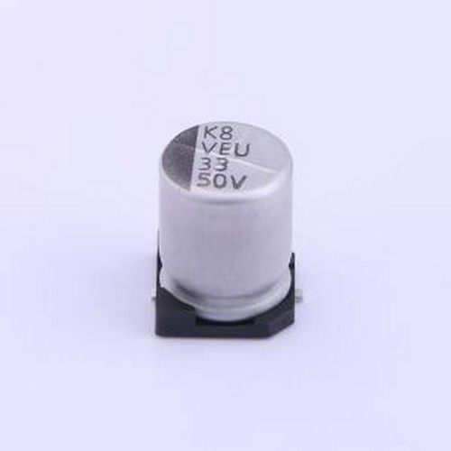 VEU330M1HTR-0810 贴片型铝电解电容 33uF ±20% 50V SMD,D8xL10m