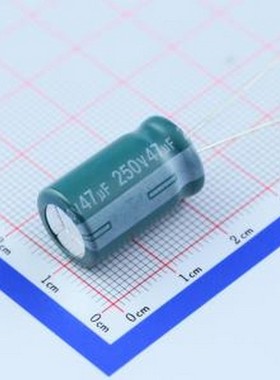 EGD2EM470W20OT 直插铝电解电容 47uF ±20% 250V 插件,D12.5xL20