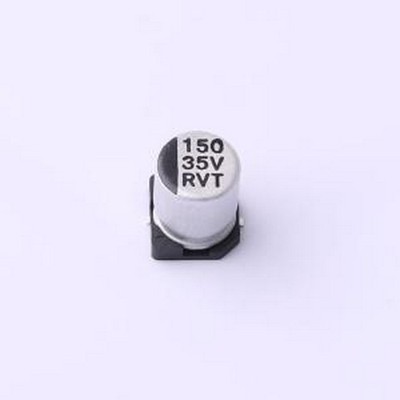 RVT1V151M0607 贴片型铝电解电容 150uF ±20% 35V SMD,D6.3xL7.7