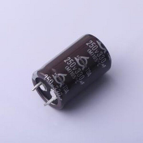 TDA250V330M22*35 V 牛角型电解电容 330uF 250V 插件,D22xL35mm