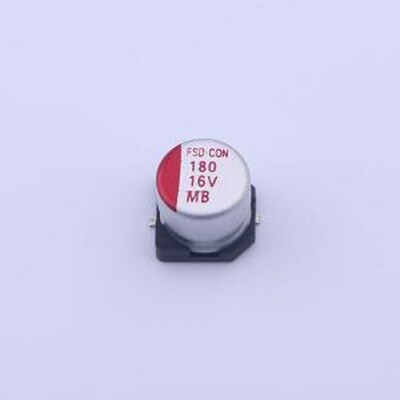 EPMB1C181M6365TR 固态电容 180uF ±20% 16V SMD,6.3x6.5mm