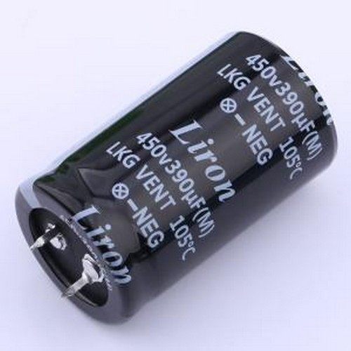 LKG2W391MR050K40B 牛角型电解电容 390uF ±20% 450V 插件,D30xL