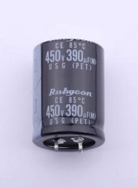 450USG390MCDASN30X40 牛角型电解电容 390uF ±20% 450V 插件,D3