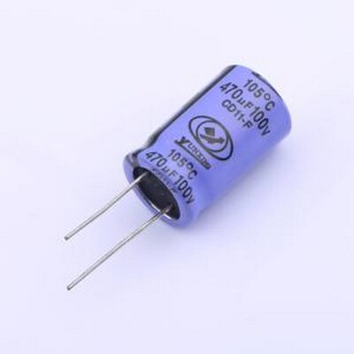 ECF1KM471L26OTPO 直插铝电解电容 470uF ±20% 100V 插件,D16xL2