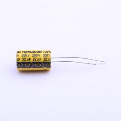 ECRG1016220M201P00 直插铝电解电容 22uF ±20% 200V 插件,D10xL