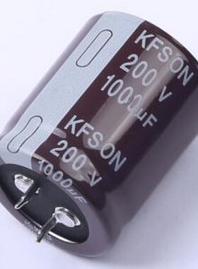 KN102M20030*35C 牛角型电解电容 1000uF 200V 插件,D30xL35mm